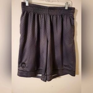 NIKE LEBRON JAMES KING SHORTS GREY 11" SIZE LARGE